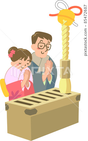 A young couple praying for the first visit 85472687