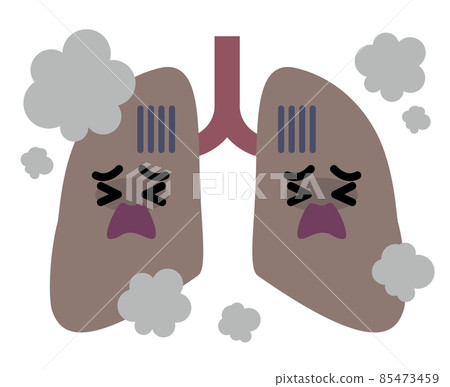 Lung character smoking Lung character smoking 85473459