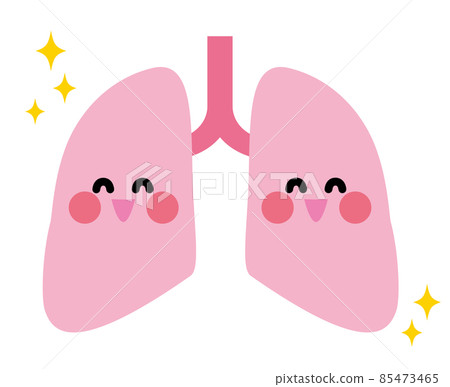 Lung character smile 85473465