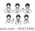 Cute illustration of a doctor 85473890