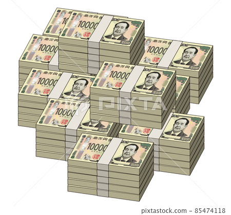 大錢新萬日元鈔票 大錢新萬日元鈔票 85474118