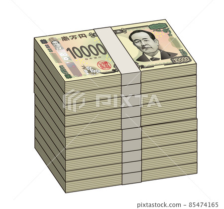 Big money new 10,000 yen bill Big money new 10,000 yen bill 85474165