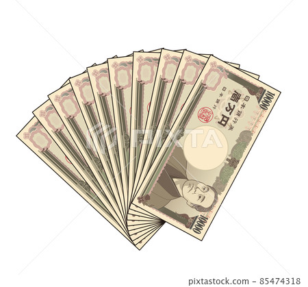 Fukuzawa Yukichi's Ichiman Yen Bill Fukuzawa Yukichi's Ichiman Yen Bill 85474318