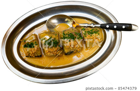 Eggplants with miso sauce 85474379