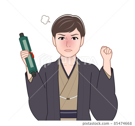 穿著苦色外罩袴的男人 穿著苦色外罩袴的男人 85474668