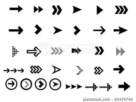 Arrow set - Stock Illustration [85474744] - PIXTA