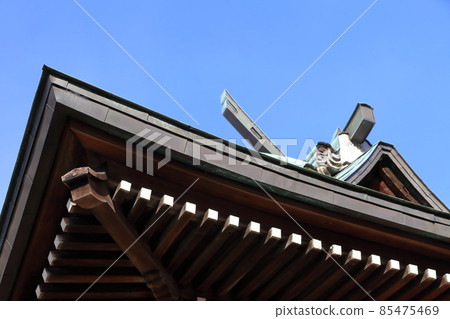 神社屋頂(廣島市淺南區乙志神社) 神社屋頂(廣島市淺南區乙志神社) 85475469