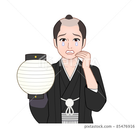 Illustration of a samurai from the Edo period Illustration of a samurai from the Edo period 85476916