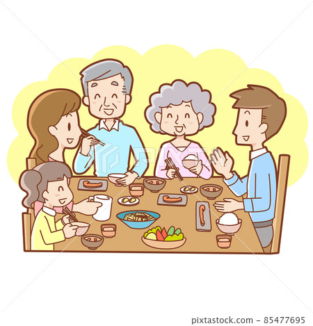 和家人一起吃飯 85477695
