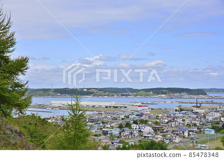 Akkeshi city seen from the eastern part of Hokkaido eye cup 85478348
