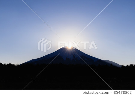 Diamond Fuji from Yamanashi Hananomiya Park 85478862