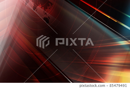 Graphical world news background with map concept series 85479491