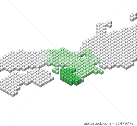 Cube Dot近畿和歌山的3D日本地圖 Cube Dot近畿和歌山的3D日本地圖 85479772