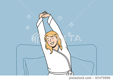 Feeling positive in morning concept Feeling positive in morning concept 85479996