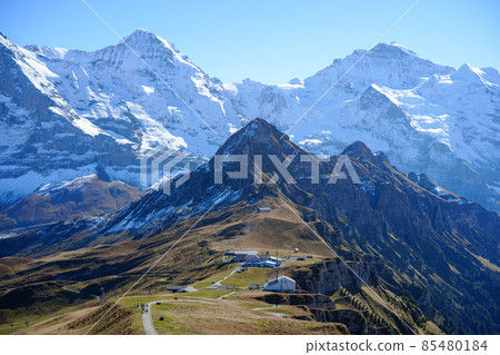 Alps seen from Menrichen, Switzerland 85480184