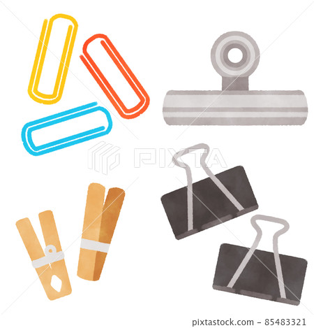 Clip set illustration material 85483321