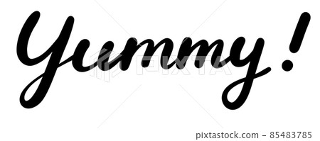 Yummy! Handwriting - Stock Illustration [85483785] - PIXTA