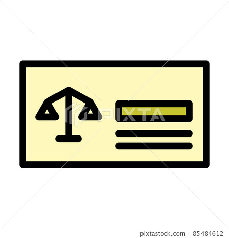 Lawyer Business Card Icon Lawyer Business Card Icon 85484612