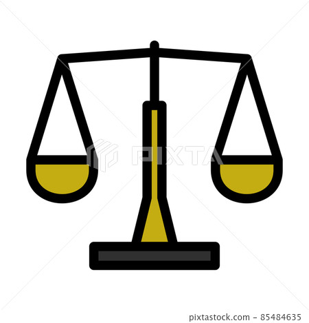 Justice Scale Icon Justice Scale Icon 85484635