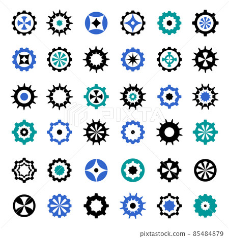 Circle design elements. Abstract icons. 85484879