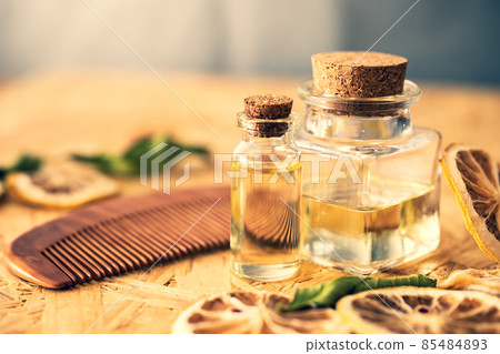 Image material for hair oil and hair care 85484893