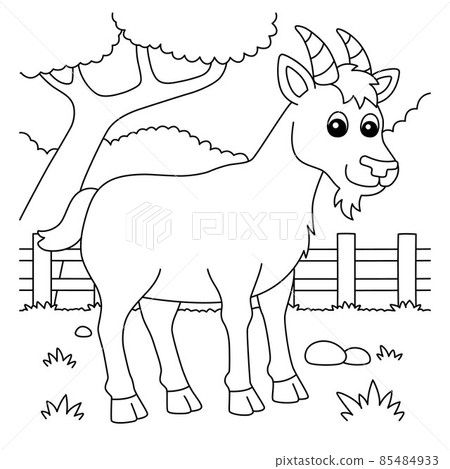 Goat Coloring Page for Kids Goat Coloring Page for Kids 85484933
