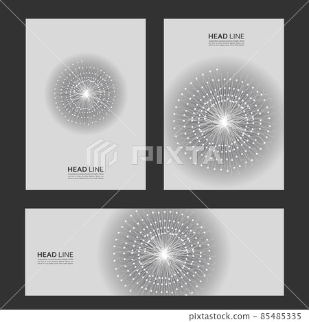 Circle background element. Dots in circular form. Vector design on cover templates Circle background element. Dots in circular form. Vector design on cover templates 85485335