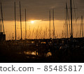 Romantic sunset at the harbor 85485817