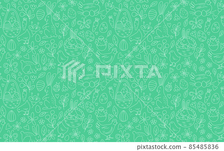 Funny Happy Easter seamless pattern background greeting card 85485836