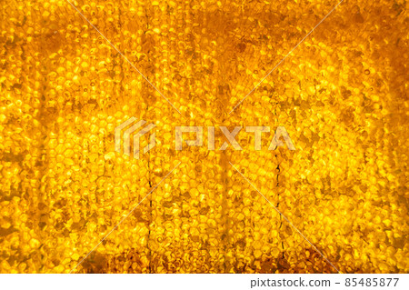 Honeycomb from bee hive filled with golden honey 85485877