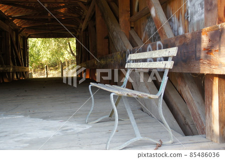 American Covered Bridge and Bench Kentucky 85486036