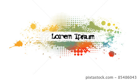 Abstract multicolored blots for text. Vector illustration 85486043