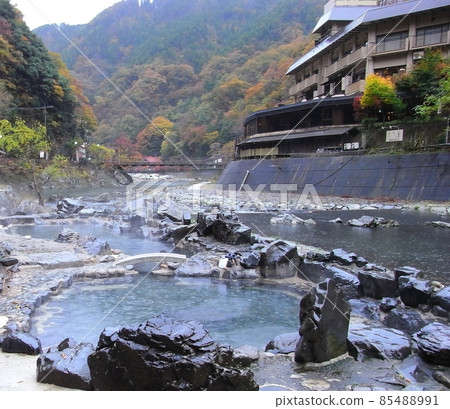 湯原溫泉“沙坑”[岡山縣真庭市] 85488991
