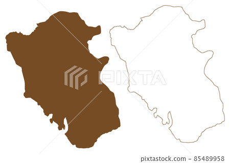 Mombasa island (Republic of Kenya) map vector illustration, scribble sketch Mombasa map Mombasa island (Republic of Kenya) map vector illustration, scribble sketch Mombasa map 85489958