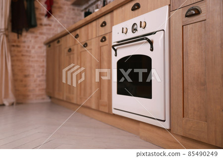 Stylish vintage oven built in kitchen furniture Stylish vintage oven built in kitchen furniture 85490249