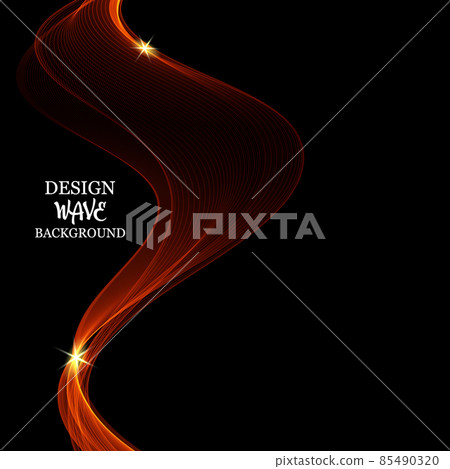 Abstract light transparent wave futuristic background. Vector illustration. Abstract light transparent wave futuristic background. Vector illustration. 85490320