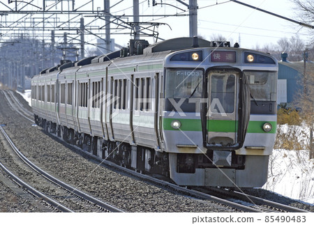 Chitose Line Shimamatsu-Kitahiroshima JR Hokkaido Series 721 F1003 train (Sapporo) Rapid Airport Chitose Line Shimamatsu-Kitahiroshima JR Hokkaido Series 721 F1003 train (Sapporo) Rapid Airport 85490483