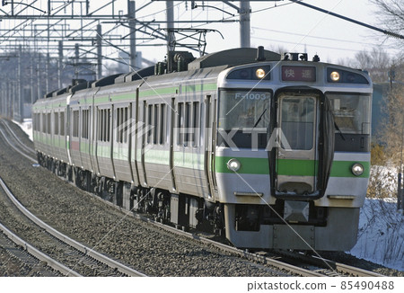 千歲線島松北廣島JR北海道721 F1003列車(札幌)快速機場 千歲線島松北廣島JR北海道721 F1003列車(札幌)快速機場 85490488
