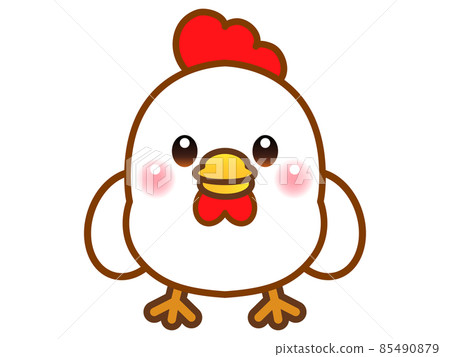 Illustration material of upright chicken Illustration material of upright chicken 85490879