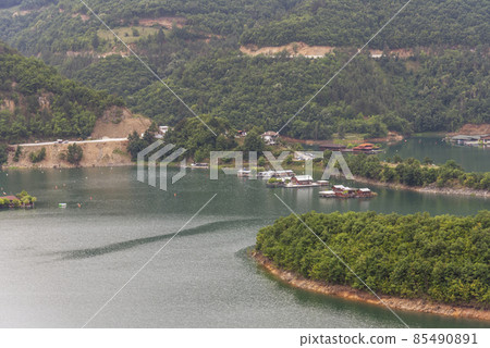 Green hills around Vacha dam. Green hills around Vacha dam. 85490891