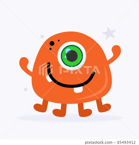 Funny Space Monster. Cute Alien, Planets, Rockets, UFOs. Isolated on a white background. Vector illustration. Funny Space Monster. Cute Alien, Planets, Rockets, UFOs. Isolated on a white background. Vector illustration. 85493412