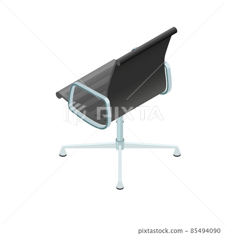 Office modern chair. Isometric element of modern office or living space interior. 85494090