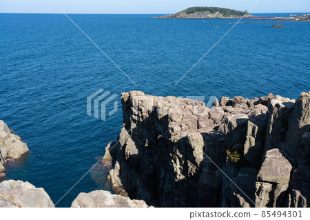 福井縣堺市的陡崖東尋坊（10月） 85494301