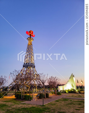 Daytime view of the famous Paris Texas Eiffel Tower Daytime view of the famous Paris Texas Eiffel Tower 85494865