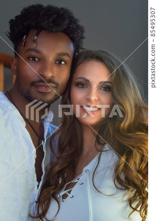 handsome couple portrait man and woman relationship wife and husband portrait 85495307