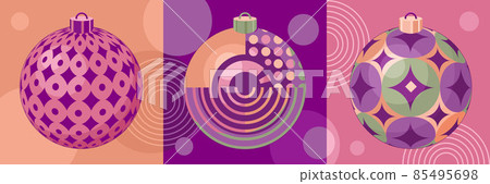 Christmas ball Bauhaus Circle modern geometric 85495698
