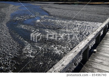 從堀井橋看大井川的水流 從堀井橋看大井川的水流 85496740