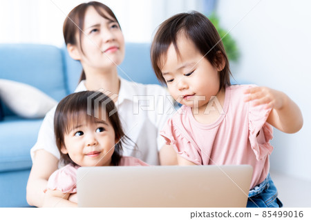 Telework while raising children Telework while raising children 85499016