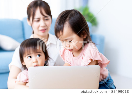 Telework while raising children Telework while raising children 85499018