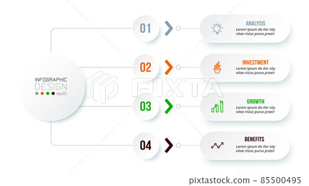 Infographic template business concept  with diagram. 85500495